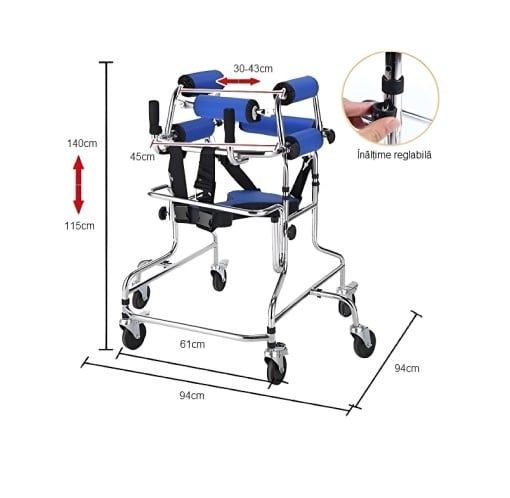 Cadru pliabil, pentru reabilitare