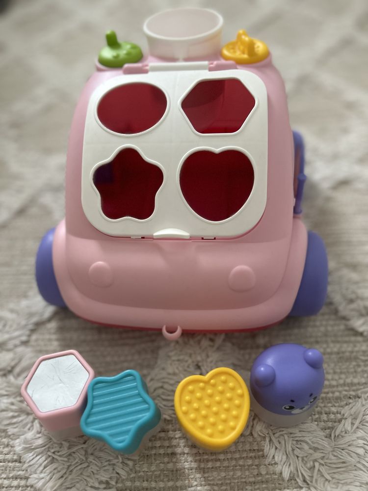 Jucărie sortare Mappy - Mașinuță roz