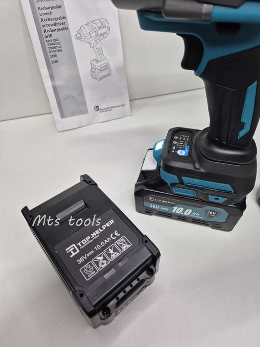 Pistol de impact 3/4" TOP HELPER DK-5804 2100Nm 2 acumulatori