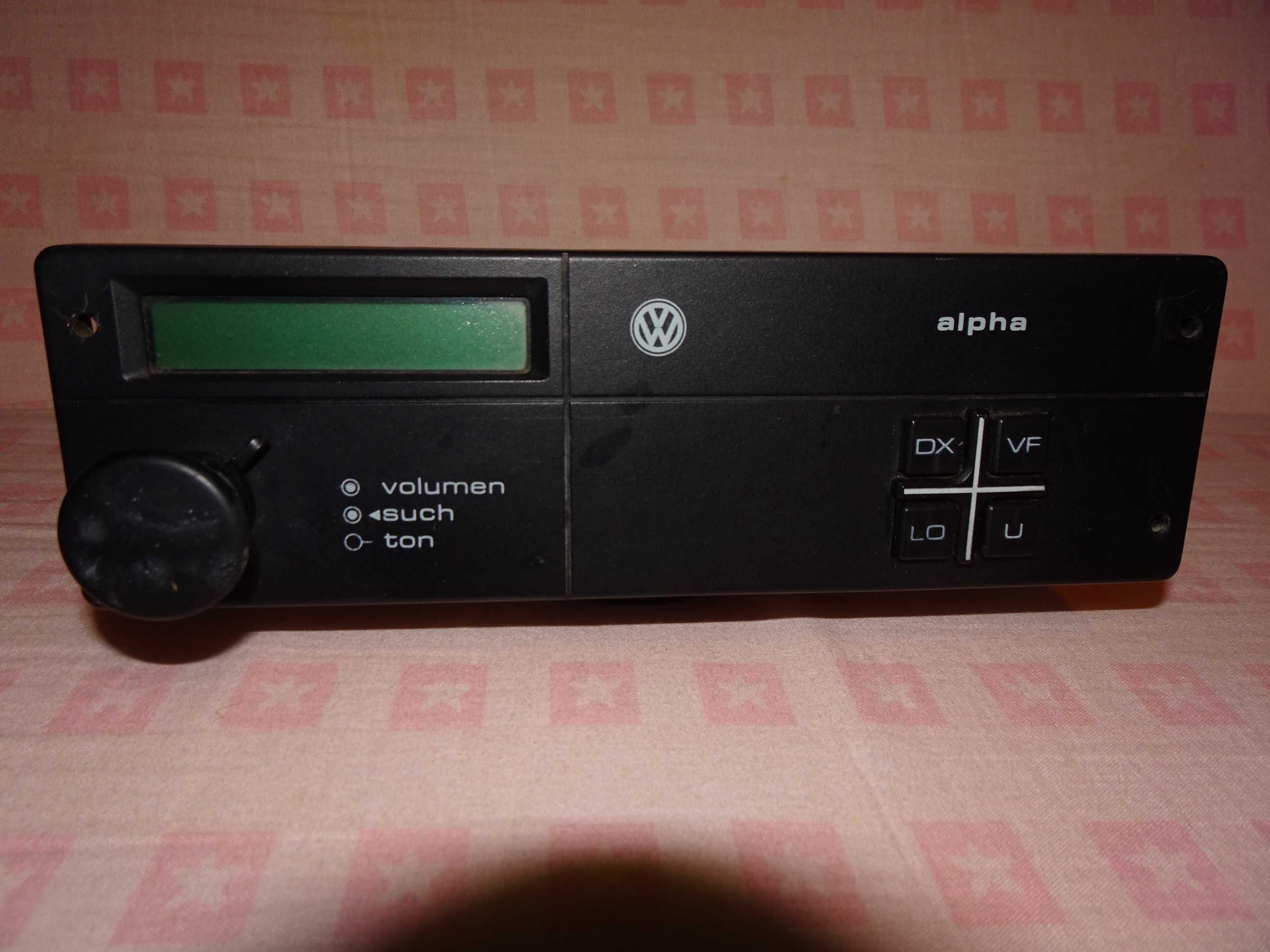 Volkswagen Alpha радио автомобилно авторадио ретро