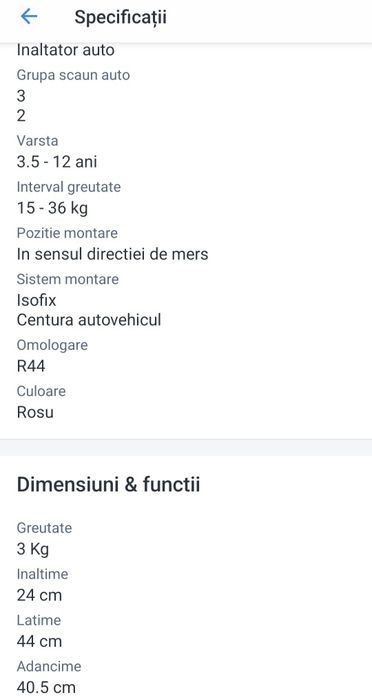 Înălțător auto Peg Perego Viaggio 2-3