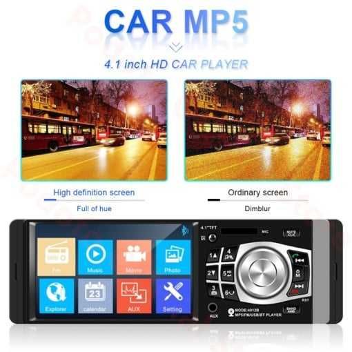 MP5 Auto 1DIN suport MirorLink oglindire GPS, Navigatie, Waze, YouTube