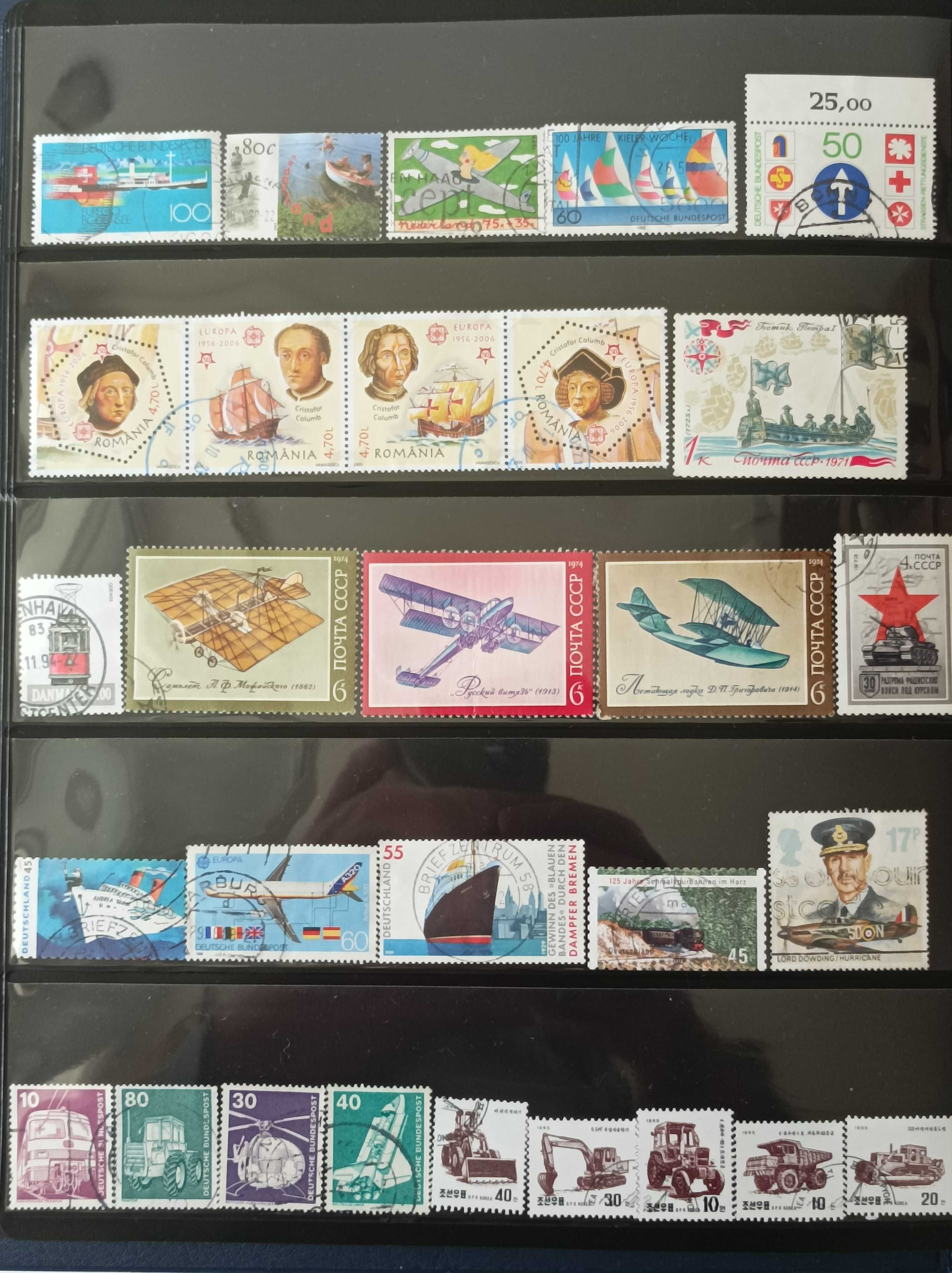 Колекции пощенски марки на тема Транспорт и Куба, Никарагуа