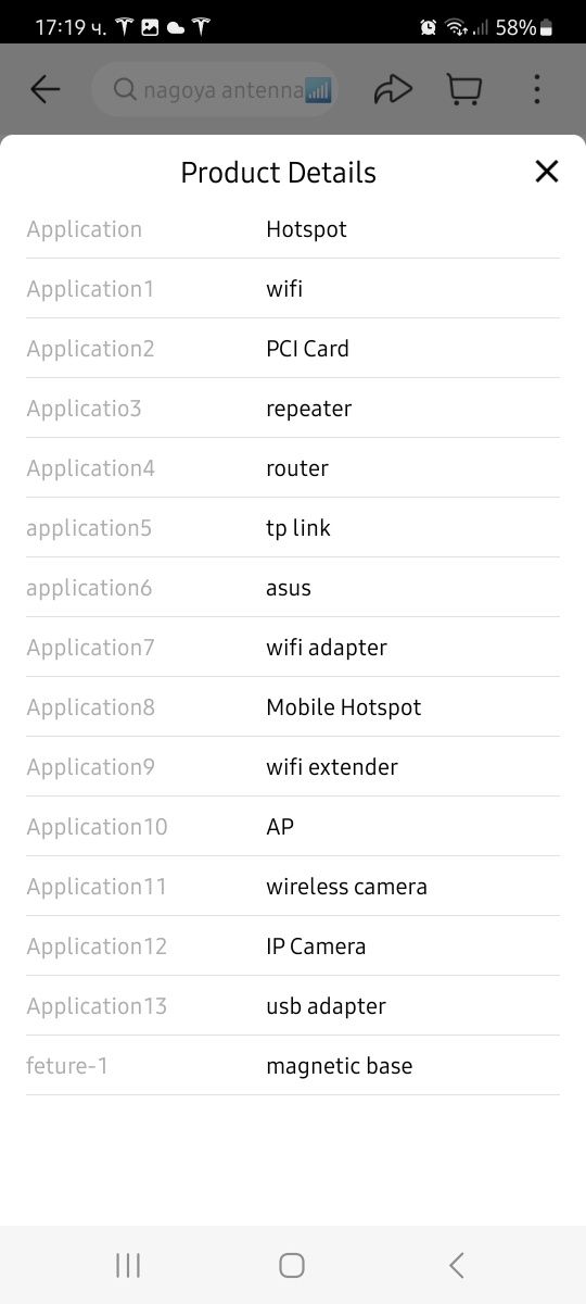 Wi Fi антена двубандова