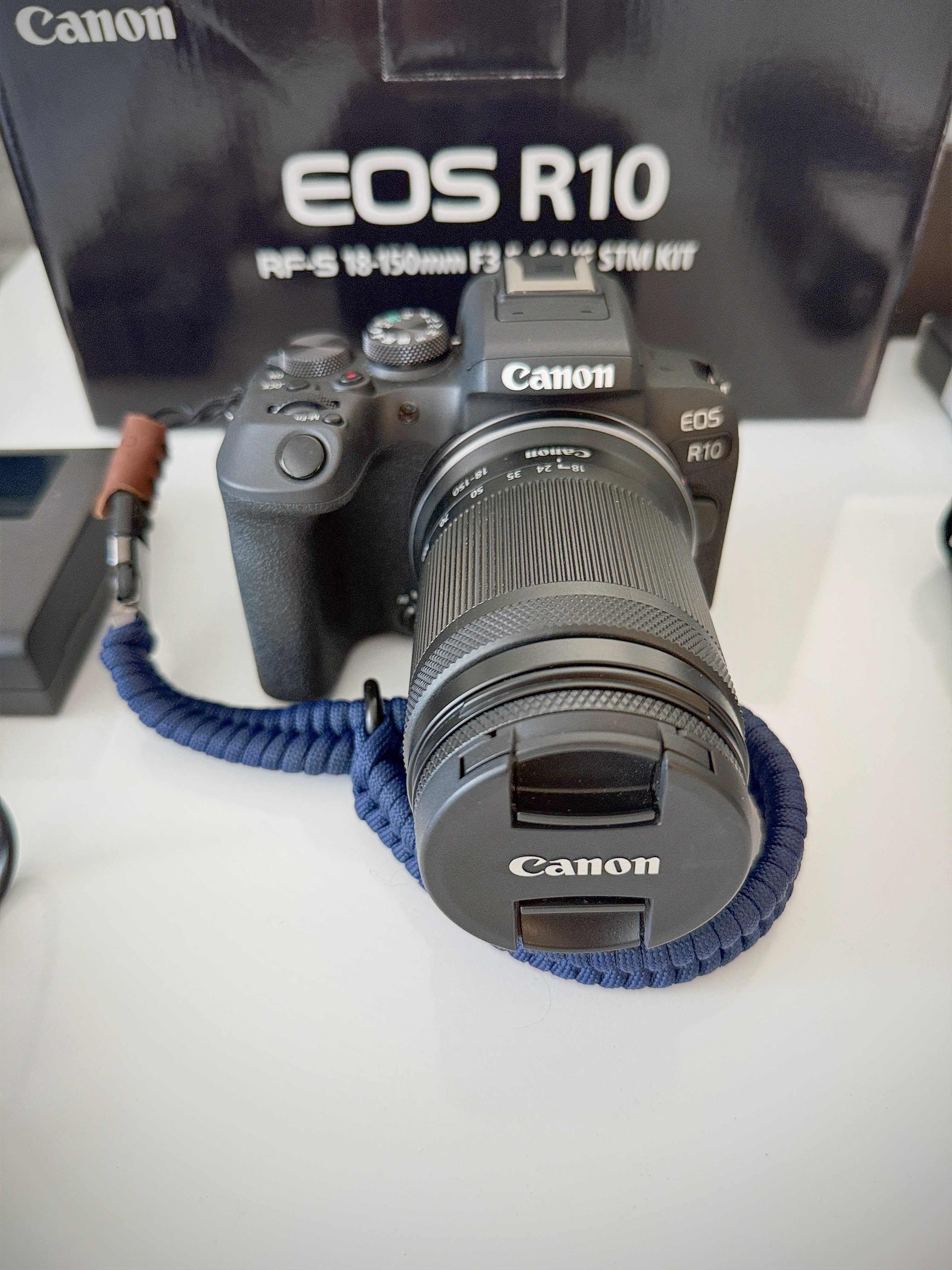 Продавам Canon R10 + RF-S 18-150mm F3.5 - 6.3 IS STM Kit + аксесоари