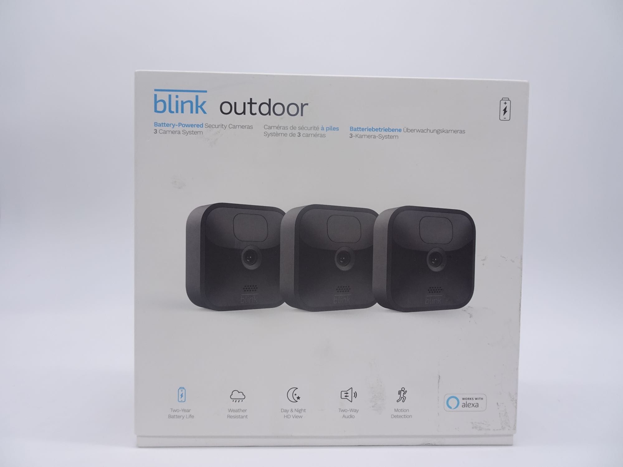 Set de 3 camere de supraveghere interior, exterior Blink hard