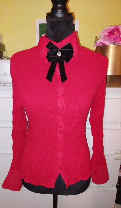 Camasa cambrata rosie office TRANSPORT GRATUIT