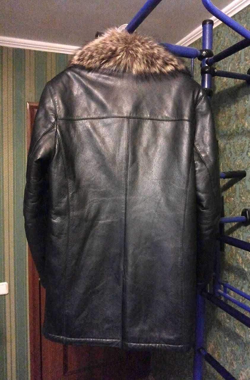 кожаная дубленка