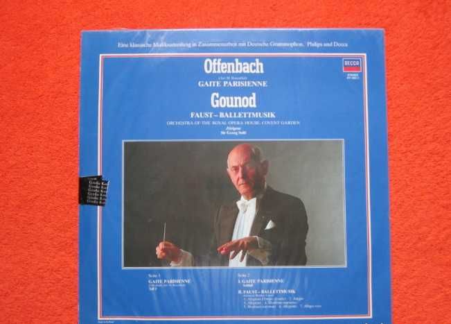 vinil Offenbach,Gounod-Gaite Parsienne &Faust-Georg Solti,CoventGarden