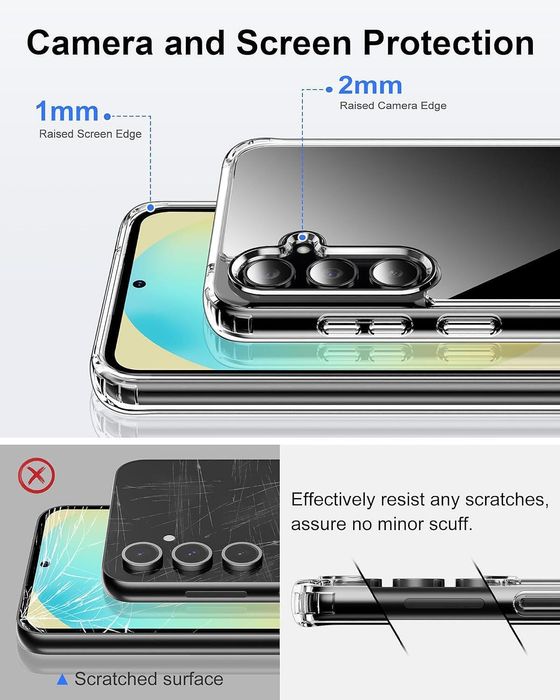 Прозрачен кейс space case за samsung galaxy s25 fe