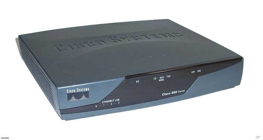 ADSL Маршрутизатор Cisco877-M с блоком питания 4.4A