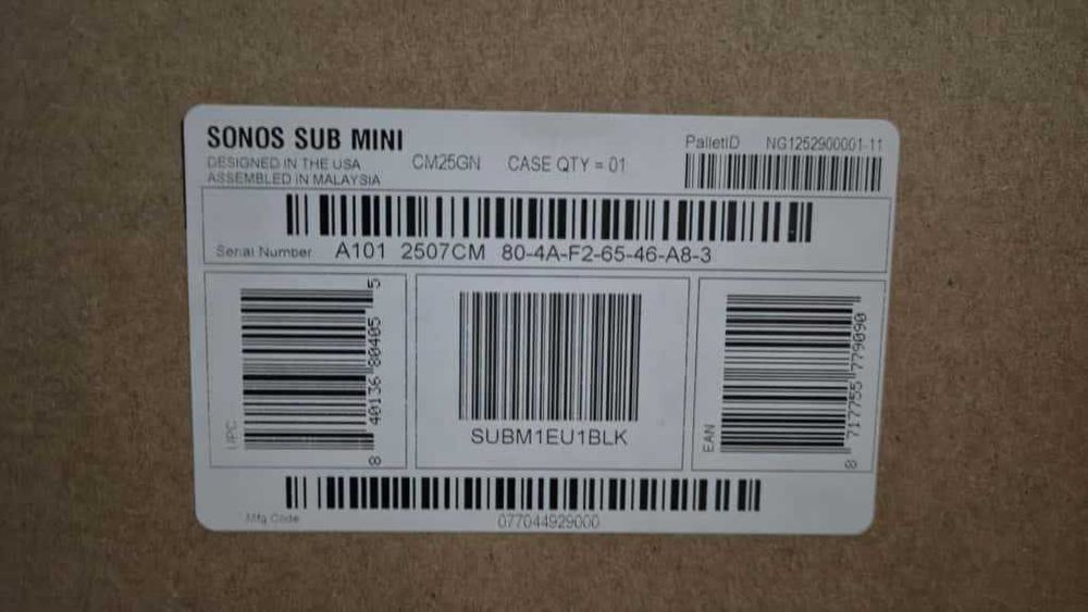 Set Home Theater SONOS - Beam (Gen 2) + Sub Mini + 2 boxe Era 100