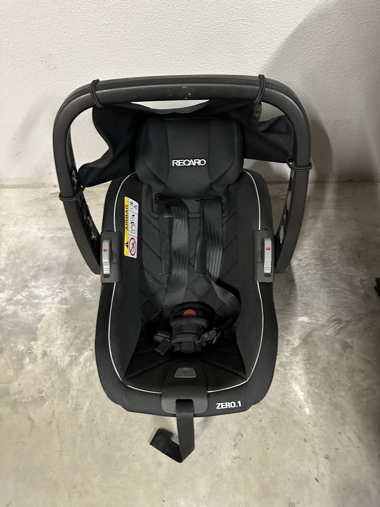 Детско/бебешко столче за кола Recaro Zero 1 Hero Black 0-18кг isoFix