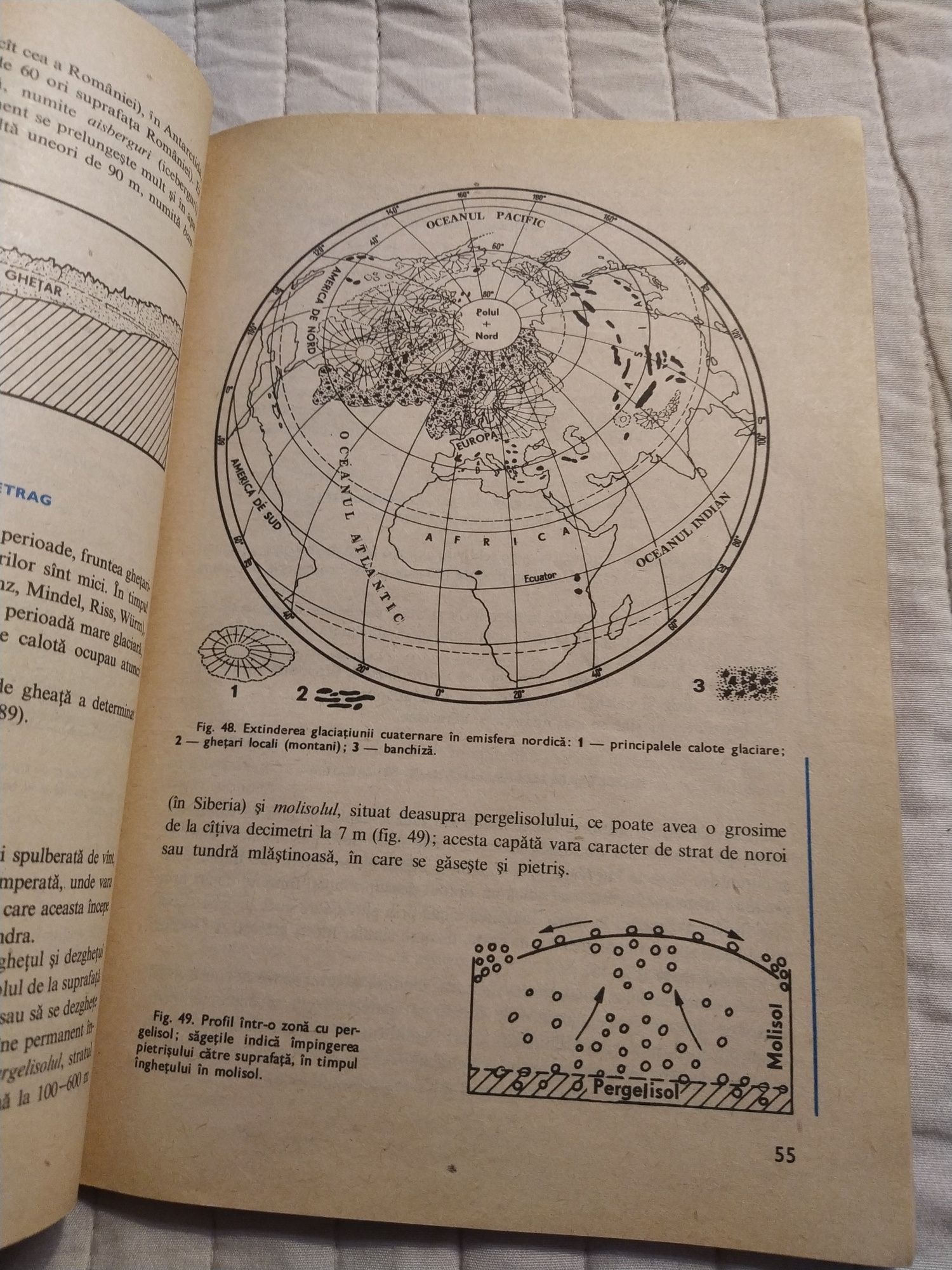 Manual scolar de Geografie fizica generala și geologie.