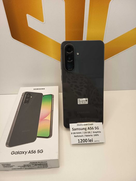 Samsung A56 5G 8GB RAM/128GB/Graphite/Produs nefolosit! ID8791