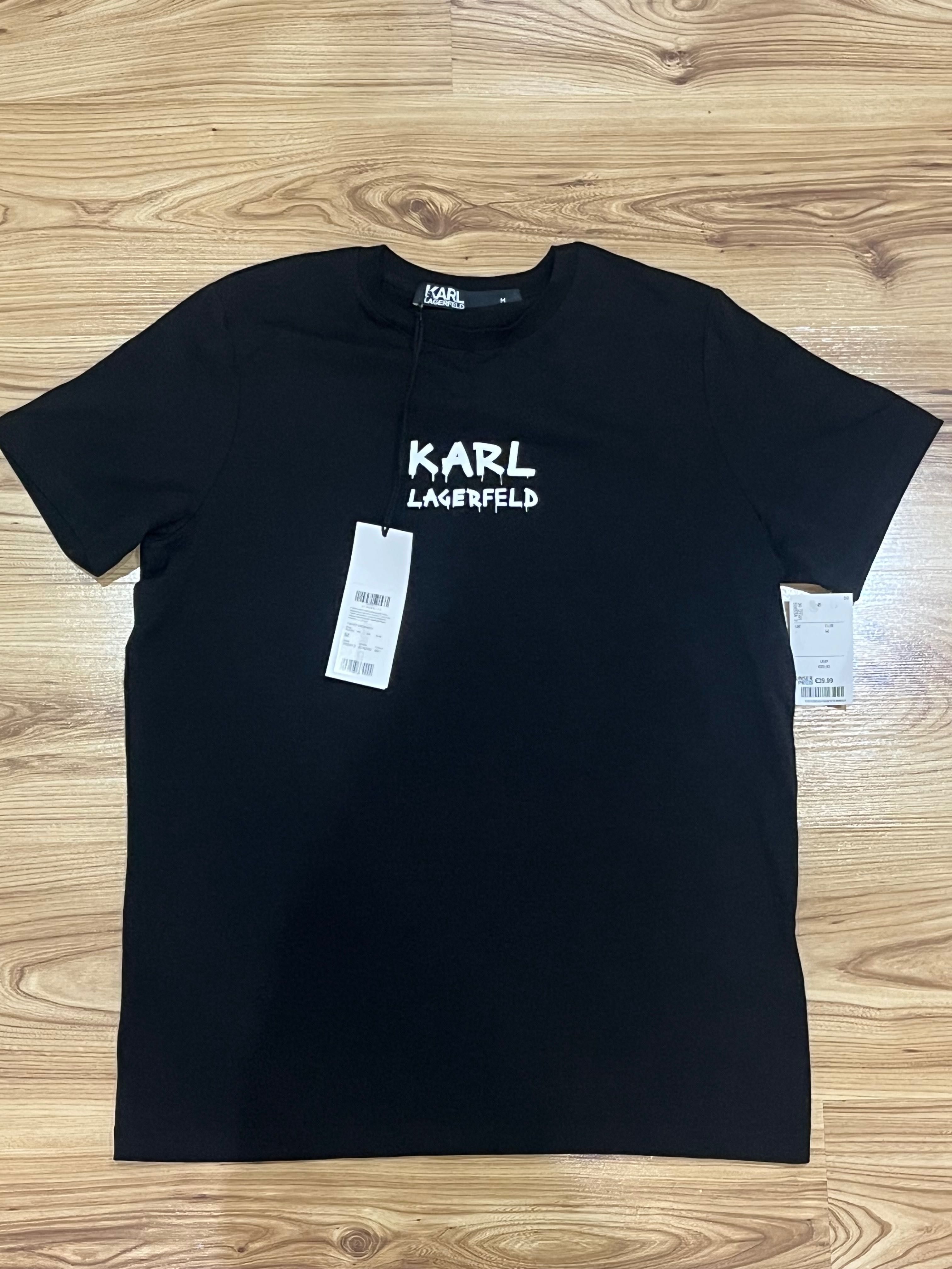 Оригинална тениска Karl Lagerfeld – Черна, размер M, чисто нова