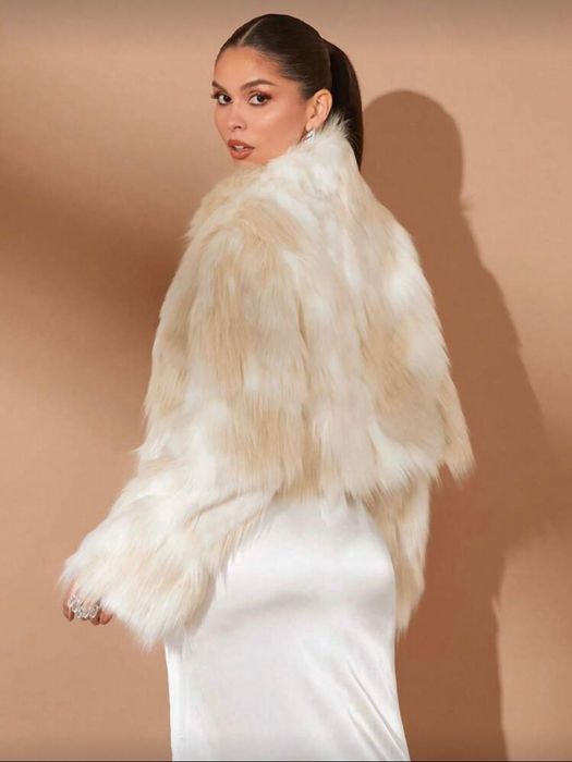 Пухено палто Хит модел