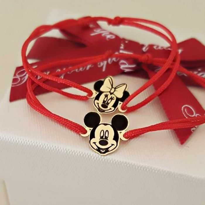 Bratara copii Minnie Mickey Mouse aur galben pret 150 lei bucata