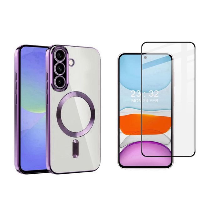 Samsung A07/A17/A16/A26/A36/A56 Husa Magnetica + Folie Sticla Esd