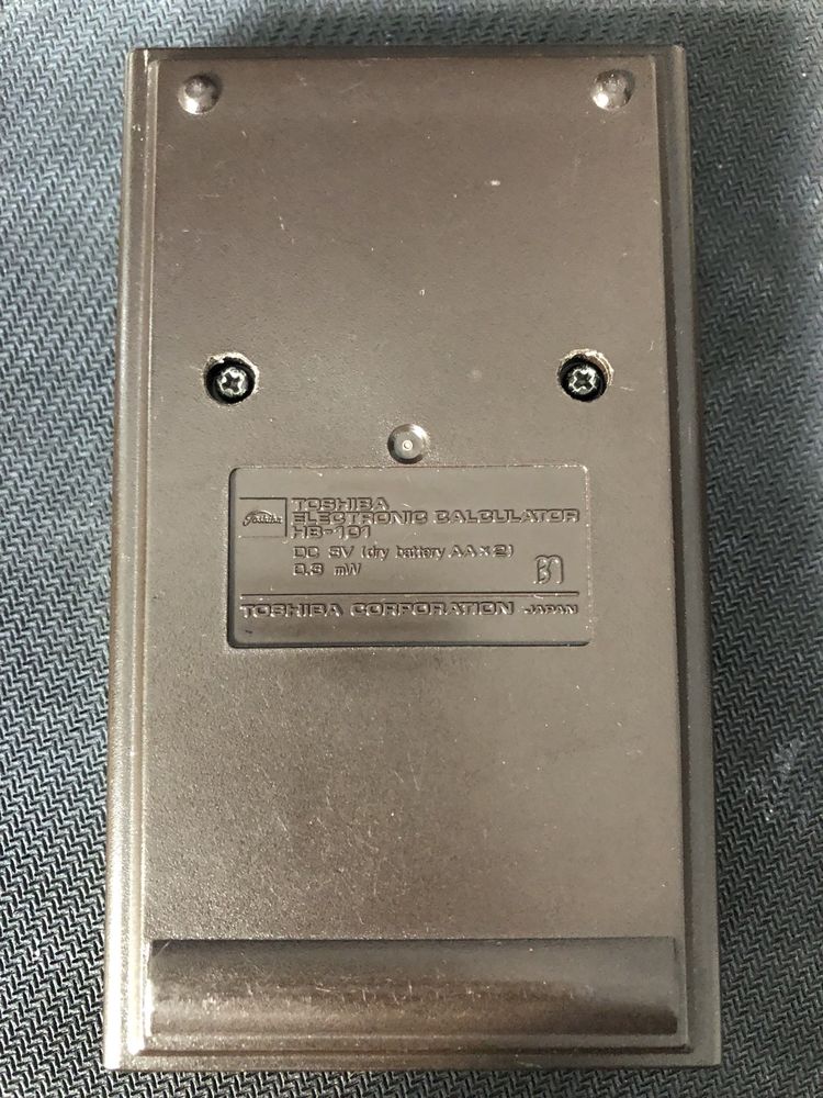 Livrare GRATIS 20-22 APR! Calculator de buzunar Toshiba, anii '80