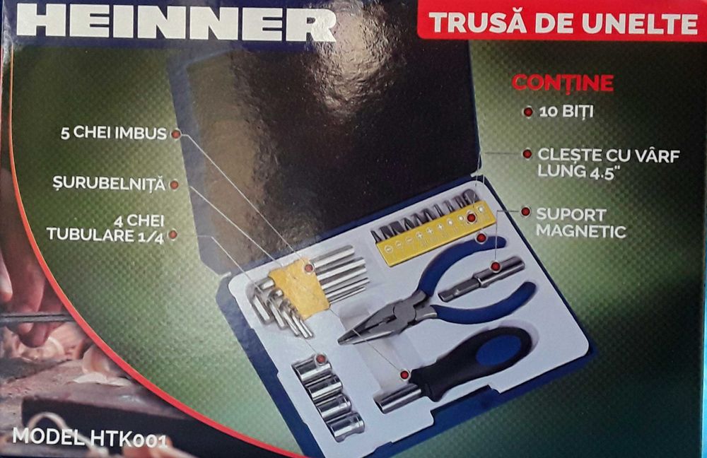 Set unelte HEINNER NOU - 40 Lei
