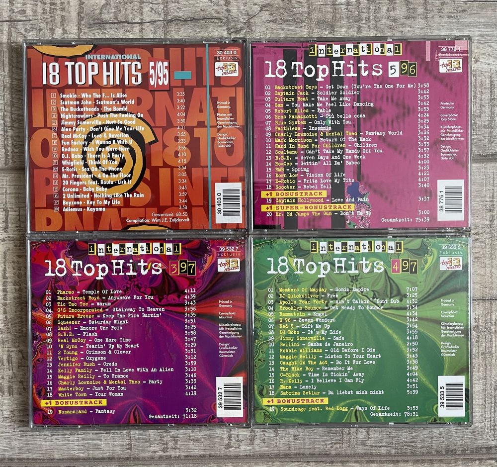 Lot 16 cd-uri originale compilatii anii 90