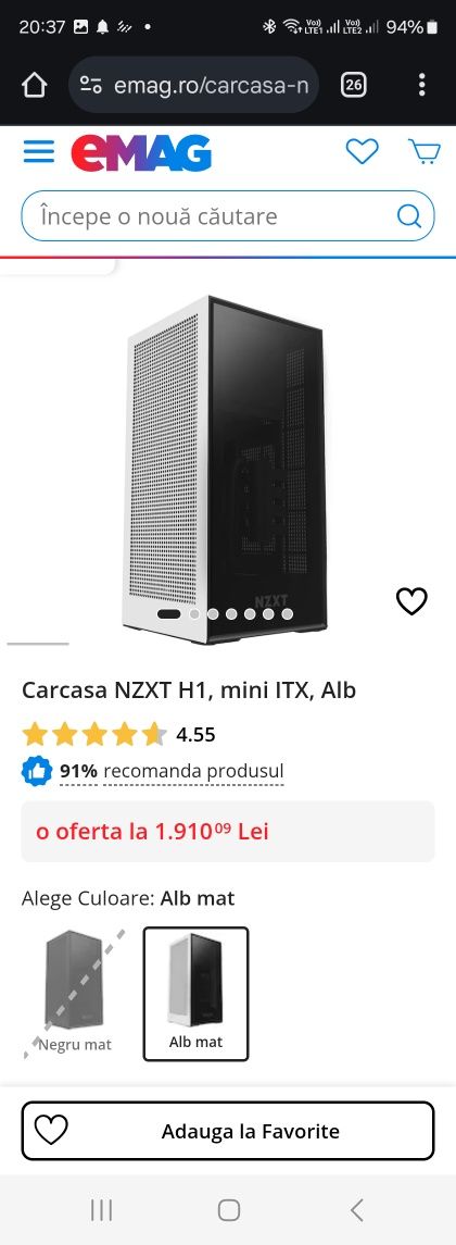 Pc gaming NZXT I7-7700-SSD+HDD