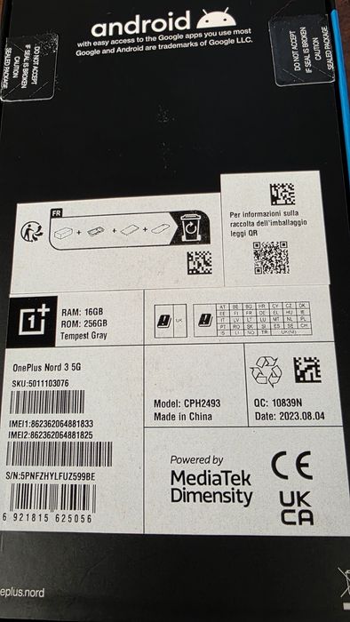 One Plus Nord 3, 16RAM/256GB