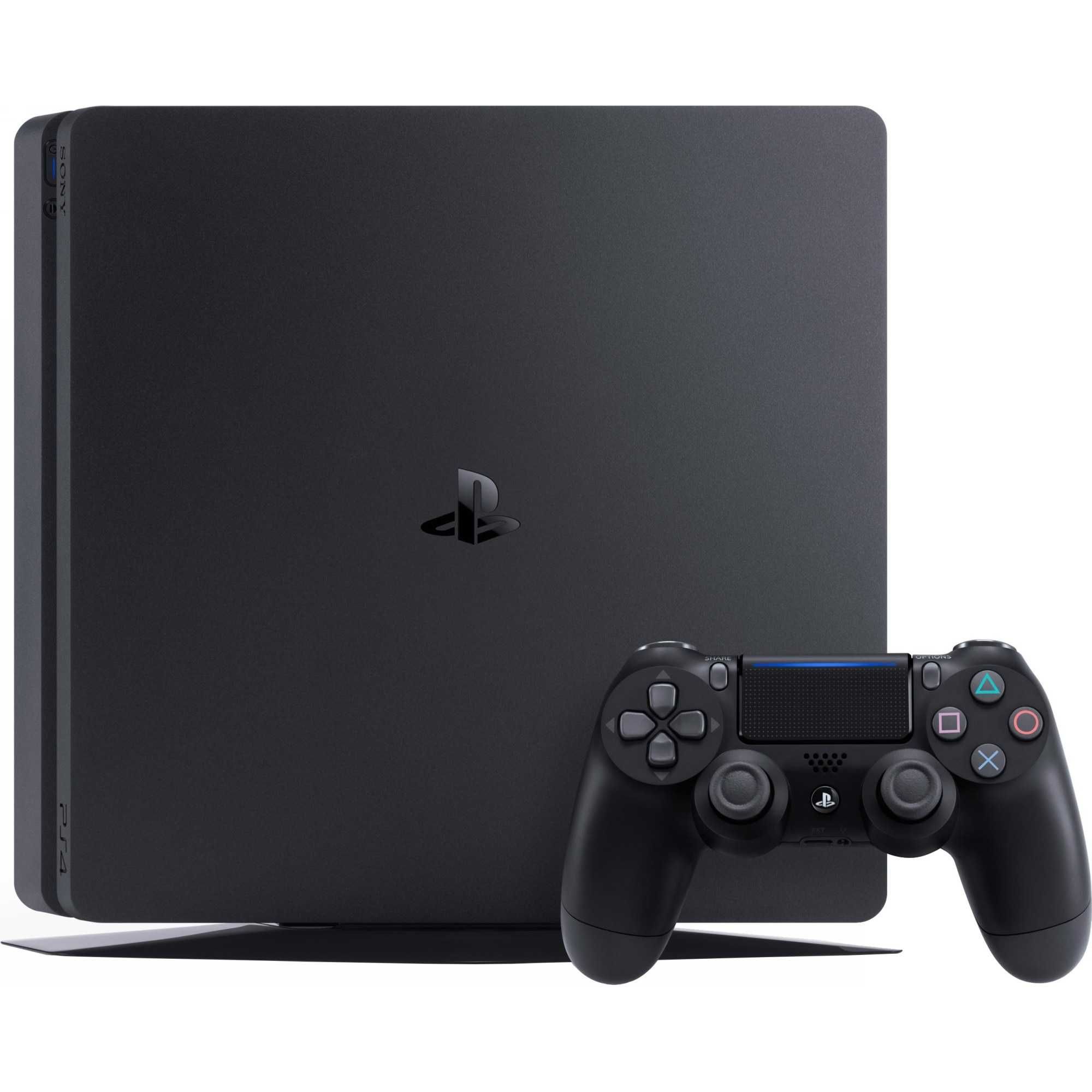 PlayStation 4 Slim + 2 джойстика + 3 игри
