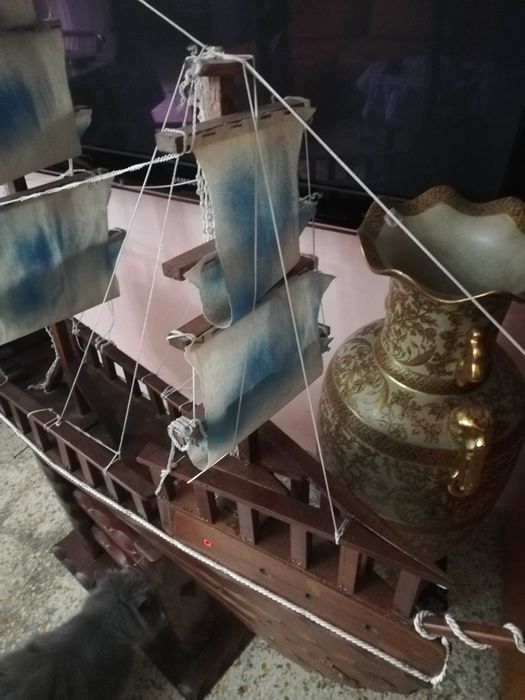 макет на голям дървен кораб-Италия