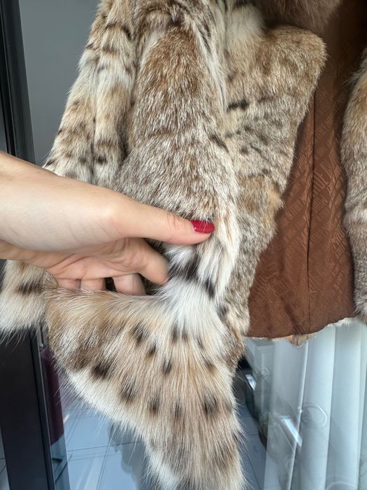 Haină scurtă de blană lynx