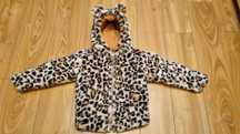 Haină blană leopard bebeluşi/copii, marime 74 (6-12 luni)