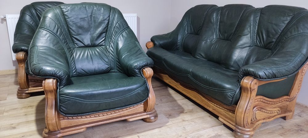 Fotolii 3 2 1 din piele naturala