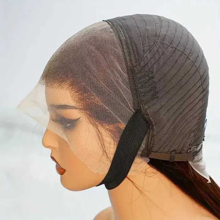 Естествена оранжева дамска перука с дантела лейс фронт 13x4