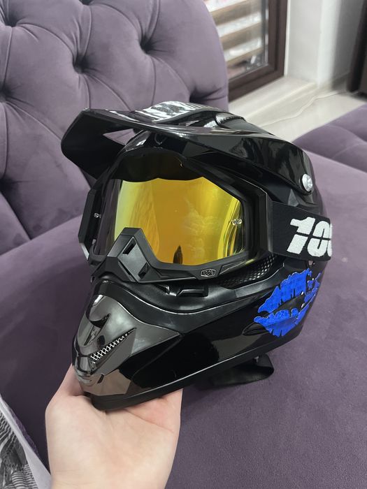 ochelari 100% yellow visor moto cross