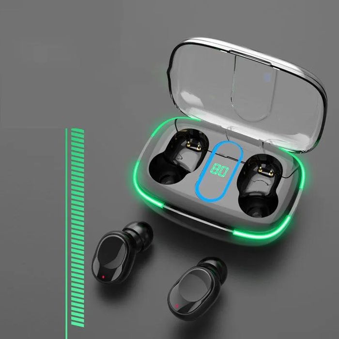 Безжични слушалкиBluetooth ,Touch с кутия за безжично зареждане.