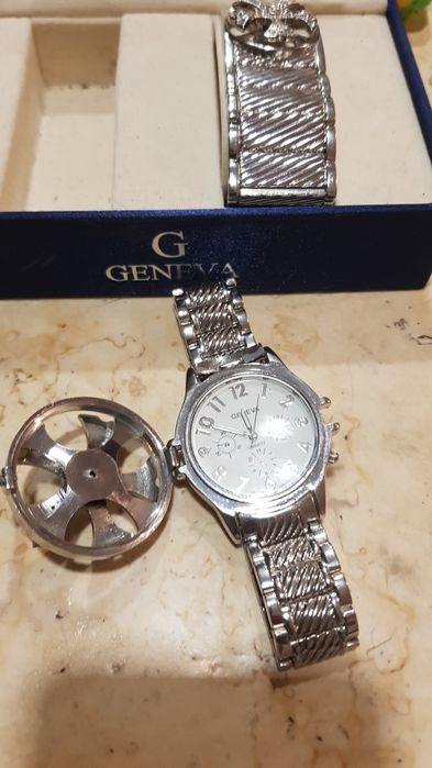 Set ceas Geneva spin watch+brățara