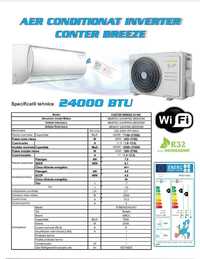 Aer conditionat inverter (cald/frig)WiFi, CONTER BREEZE 24000 BTU