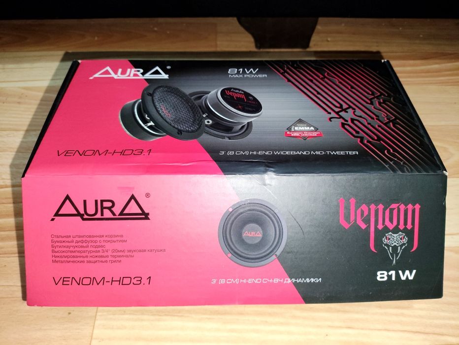 Aura Venom HD 3.1  SQ акустика.