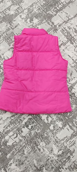 Vestă căptușită matlasată roz aprins,damă XL nouă