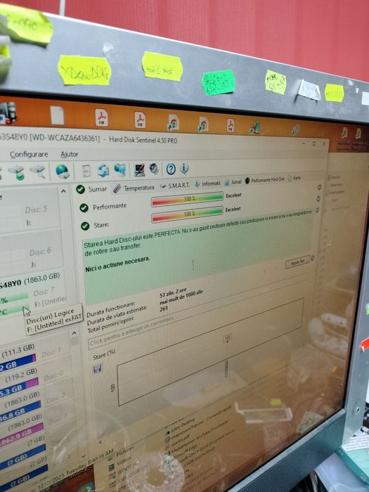 Hdd  2tb  Sata 3   de  3,5" ca nou