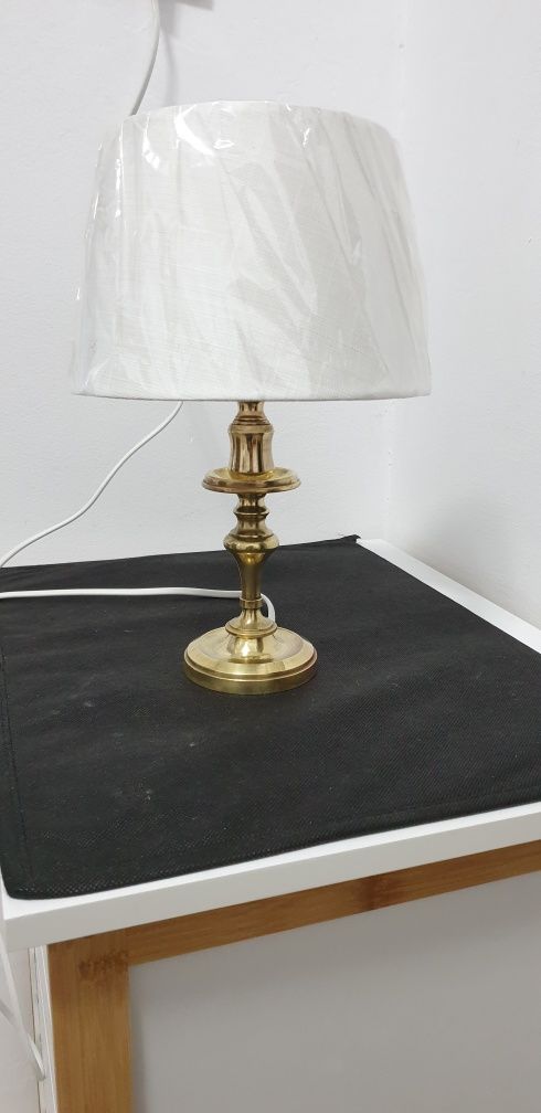 Lampa veioza vintage colectie alama masiva Anglia 1960