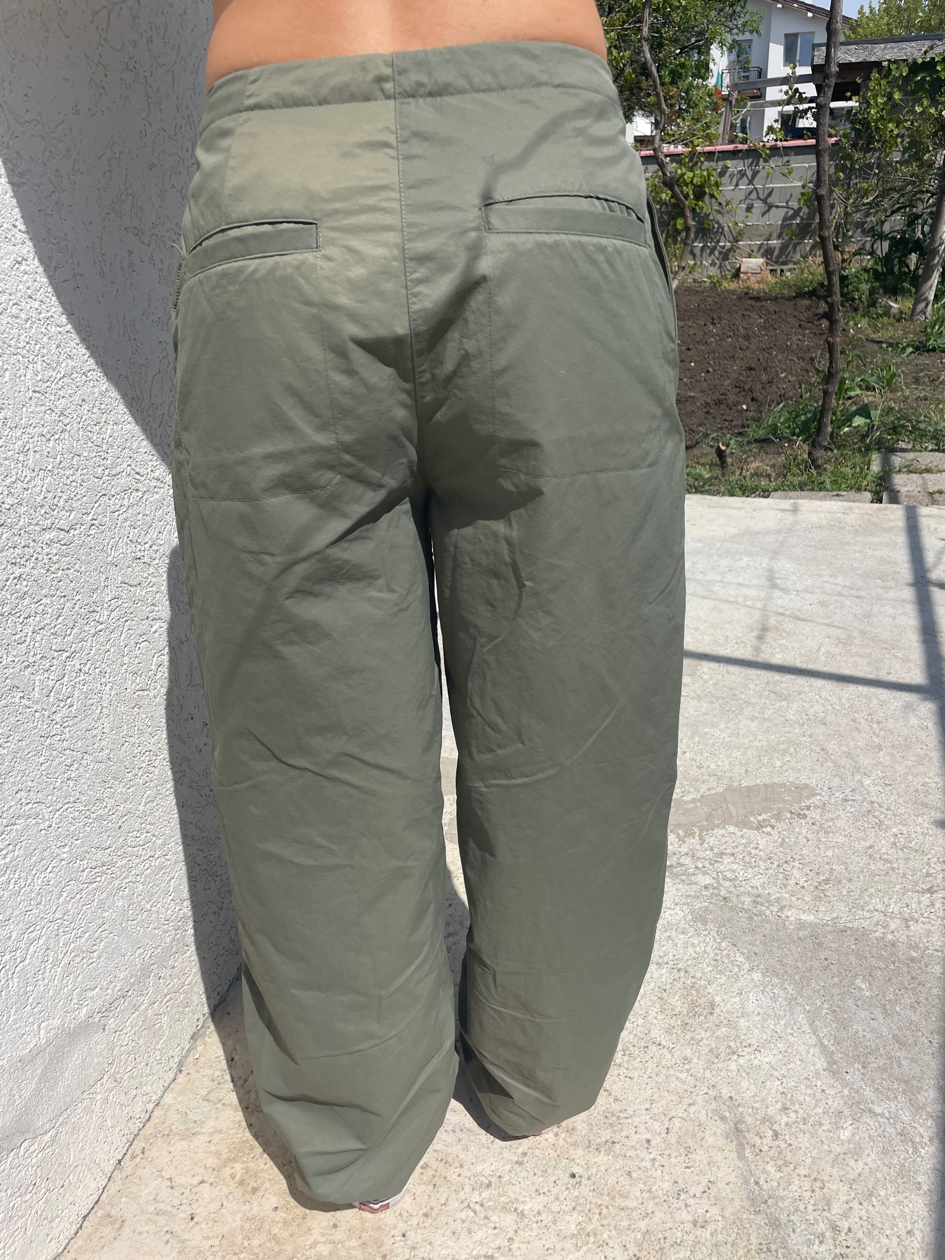 Calvin Klein Jeans parachute pants in olive