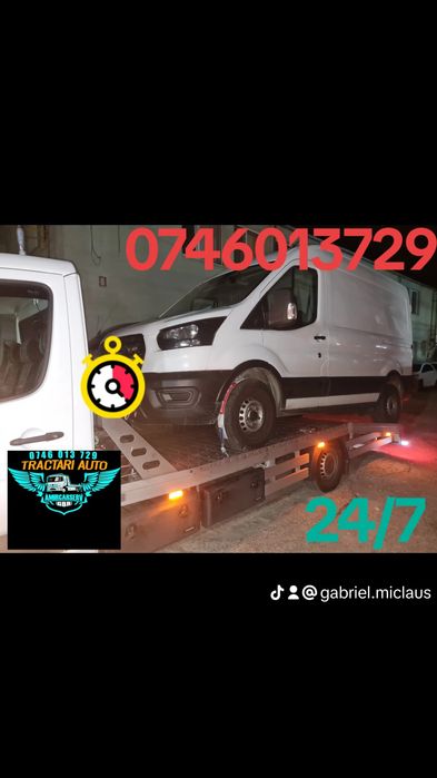 Tractări auto Cluj 24/7