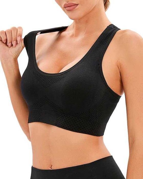 Bustiera sport fara cusaturi, sutie sport elastic TRANS GRATUIT