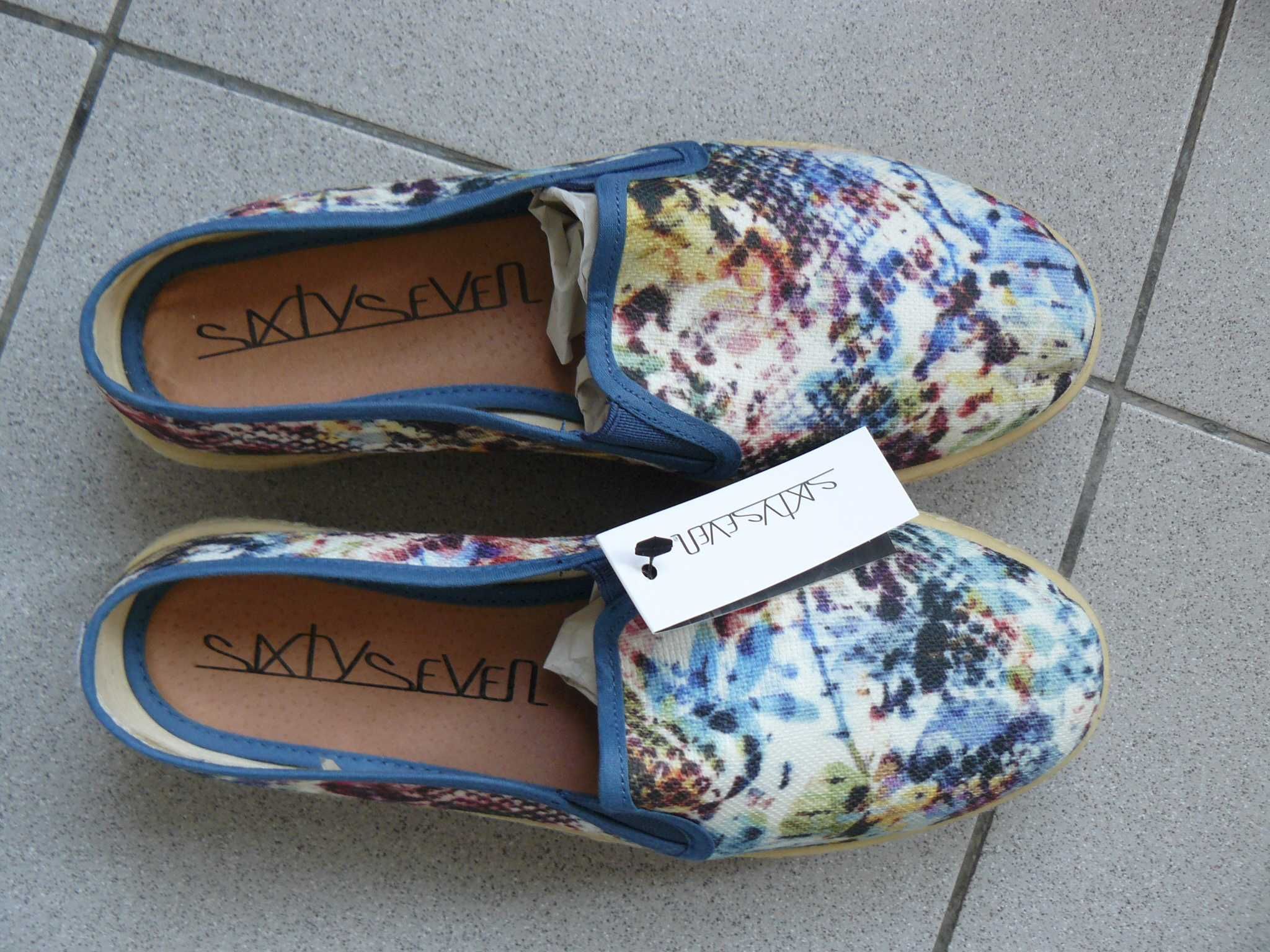 Pantofi Dama SIXTYSEVEN Multicolor Fara Siret,Talpa Groasa,Noi,Nr. 38