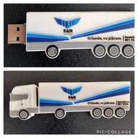 Memorie USB 7,5 GB personalizat forma Masina FAN COURIER stick NOU