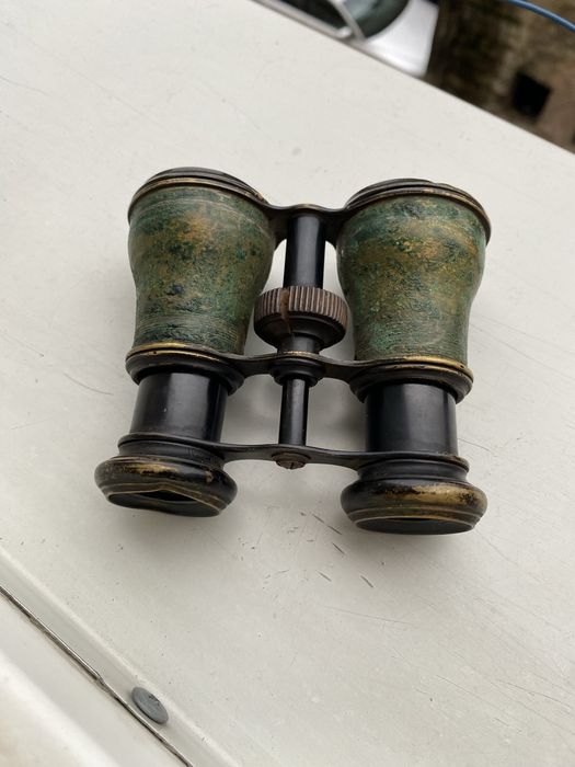 Binoclu vechi WWI rezolutie cam 6x40, alama din anii 1910- 1925