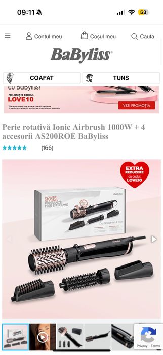 Perie rotativă Babyliss Iconic AirBrush