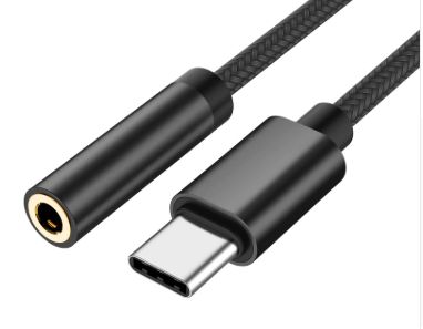 Преходник USB type C към 3.5 жак за слушалки тип C